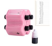 Math Stamp Roller, Arithmetic Practice Tool, Fill in the Blank Number Learning Stamp, Addition Subtraction Multiplication Division Training Aid, Educational Roller Tool for Classroom Home Study