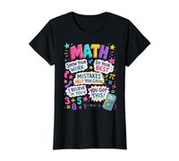 Math Teacher Classroom Learning Back To School Camiseta gráfica económica, Mujer, Negro, M