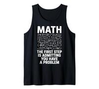 Math The First Step Is Admitting You Have A Problem Álgebra Camiseta sin Mangas