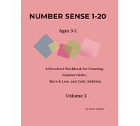 Math Thinking Book: Numbers 1-20: 3 (Tracing Numbers for Little Learners)