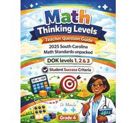 Math Thinking Levels Teacher Question Guide 2025 South Carolina Math Standards DOK levels 1,2 & 3 Student Success Criteria Grade 4