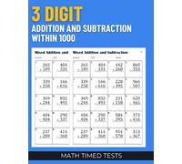 Math Timed Tests: 3 Digit Addition and Subtraction within 1000