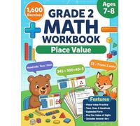 Math Workbook for Grade 2 - Place Value: 1600 Place Value Exercises with Answers | Tens, Ones and Hundreds Practice for Ages 7-8