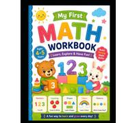 Math Workbook for Kids Ages 4-5: Interactive KG1 Number Tracing, Counting and Logic Activities, Fun Early Learning Math Skills Book to Boost Focus and Attention