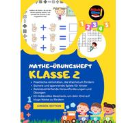 Mathe-Arbeitsbuch für Kindergartenkinder Klasse 2: Lustiges und unterhaltsames Aktivitätsbuch für Kinder, niedliche mathematische Spiele und ... einfache Übungen (Lehrbücher für Kinder)