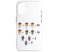 Mathematical Funny Riddle Puzzles Game Graphic Cool Designs Carcasa para iPhone 16