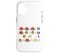 Mathematical Funny Riddle Puzzles Game Graphic Cool Designs Carcasa para iPhone 16