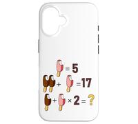 Mathematical Funny Riddle Puzzles Game Graphic Cool Designs Carcasa para iPhone 16