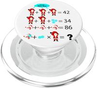 Mathematical Funny Riddle Puzzles Game Graphic Cool Designs PopSockets PopGrip para MagSafe