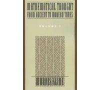 Mathematical Thought from Ancient to Modern Times, Vol. 1: 001