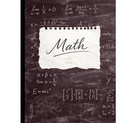 Mathematics Composition Notebook: Deep Burgundy 5x5 Graph Paper for High School and College: Dark Academia Aesthetic Chalkboard DesignS, 8.5 x 11 ... Math & Science Lab Notebook by Studio Ko