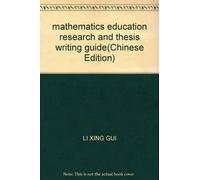 mathematics education research and thesis writing guide(Chinese Edition)