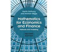 Mathematics for Economics and Finance: Methods and Modelling