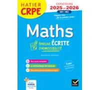Mathématiques - Crpe 2026-2027 - Epreuve Écrite Dadmissibilité (ebook)