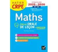 Mathématiques - Crpe 2026-2027 - Epreuve Orale Dadmission (ebook)