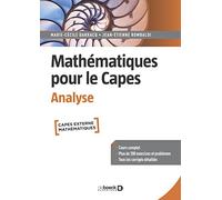Mathématiques pour le Capes: Analyse