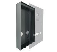 Mathfel Videoportero IP de 2 cables con puerta automática - Cámara Full HD, monitor de 7" y control por App - Video timbre inteligente con interfono (Antracita, caja de montaje en superficie)