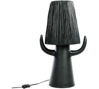 Mathi Design Lámpara de terracota negra con cuerdas
