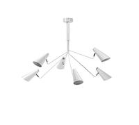 Mathias 3274110 araña 6 bombillas Metal 25,0 W E14 blanco 127,7 X 79,5 cm