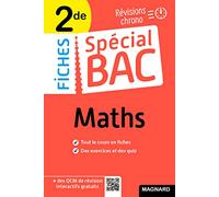 Maths 2de: Tout le programme en 50 fiches, mémos, schémas-bilans, exercices et QCM