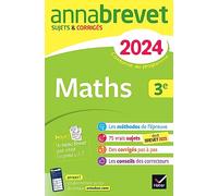 Maths 3e: Sujets & corrigés