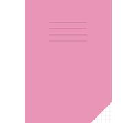Maths Exercise Book 10mm Square A4: Squared Paper / Large Format Jotter / Grid Notebook for Mathematics / School | 100 Pages | Pink