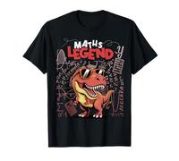 Maths Legend Rock Star, Kids Trex, Dinosaurio Números Dino Camiseta