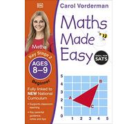 Maths Made Easy: Beginner, Ages 8-9 (Key Stage 2): Supports the National Curriculum, Maths Exercise Book (Made Easy Workbooks)