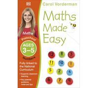 Maths Made Easy Numbers Preschool Ages 3-5: Supports the National Curriculum, Maths Exercise Book (Made Easy Workbooks)