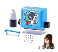 Maths Roller Stamp,Math Stamp Roller,Rollers Digital Stamps,Addition Subtraction Multiplication Division Math Learning Stampses,Math Practice for Preschool & Classroom (Multiplication)