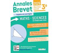 Maths - Sciences 3e: Sujets et corrigés