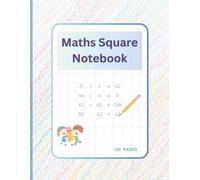 Maths Square Notebook: 1/2 Inch Squared Graph Paper Math Composition Notebook for Kids | [Large 8.5X11] includes 120 grid pages with 2 squares per inch