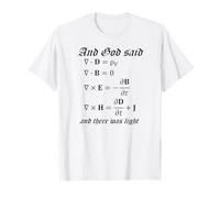 MathWare God Said Maxwell's Equations - Camiseta divertida de física Camiseta