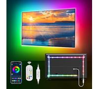 MATICOD Luces LED para TV LED, 5M RGBIC luces de tira LED para luces de TV detrás, tira de luz LED USB TV de 65 a 85 pulgadas, control de aplicación Bluetooth…