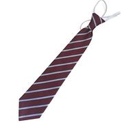 Matilda - Vestido para niños con lazo elástico para la escuela, color borgoña y blanco