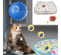 Matina De Juego De Interacción 28 Pulgadas con Gatos Activados Movimiento Recargable Bola Juguete Bola Automática para Gatitos Fun Cats Entertainment Toy