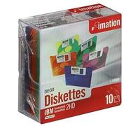 mation ds-hd 3,5 pulgadas IBM formato neón con caja de plástico (Pack de 10)