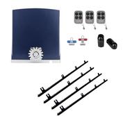 MATISMO AMC800 Plus Motor para puerta corredera - Hasta 1000 Kg - Incluye 4 metros de cremallera, central, tres mandos y fotocelulas