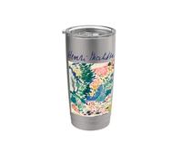 Matisse Clásico Colorido Jardín Paisaje Arte Abstracto Vaso térmico de acero inoxidable de doble pared