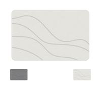 Matmend Bath Mat, Matmend Bath Mats Stone, Water Absorbing Rug Outside Shower,Fast Drying Bathroom Mat, Suitable For Bedrooms, Living Rooms, Doorways, Keeping Dry And Hygienic (white,50*80cm)