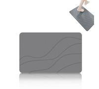 Matmend Bath Mat, Matmend Stone Bath Mat, Stone Bath Diatomaceous Earth Quick Drying Non-slip Shower , For Bathroom Floor/Ktichen Cuonter Quick-Drying Easy to Clean (Grey, 40*60)