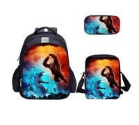 MATMO Monster Dinosaur - Juego de mochila para niños, bolsa de hombro, estuche para lápices (juego de mochila 25-8)