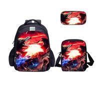 MATMO Monster Dinosaur - Juego de mochila para niños, bolsa de hombro, estuche para lápices (juego de mochila 25-12)