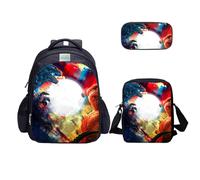 MATMO Monster Dinosaur - Juego de mochila para niños, bolsa de hombro, estuche para lápices (juego de mochila 25-9)