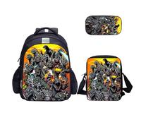 MATMO Monster Dinosaur - Juego de mochila para niños, bolsa de hombro, estuche para lápices (juego de mochila 25-6)