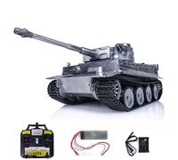 Mato Full Metal 1220 - Tanque de control remoto RTR de tiro alemán Tiger I Bb a escala 1/16