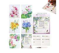 Matoebyr Juego de Acuarelas - 12 Colores en Estuche Profesional con Pincel - Material de Bellas Artes para Principiantes | para Viajes, Coche, Escritorio, Estudio, Exteriores, Universidad, Escuela,