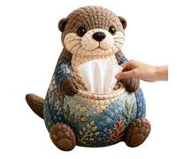Matoebyr Kit de Pañuelera de Tela DIY - Diseño Animal para Servilletas - Portapañuelos y Bonito,para Adultos en Baño, Cocina, Comedor, Armario, Taller