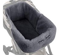 Matón de cojín de cochecito de mascotas - Liner de invierno para viajes al aire libre y paseos en automóvil | Velvet con respaldo magnético, almohadilla suave para la comodidad del gatito de cachorros