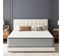 Matoresu Colchones dobles de 25 cm con espuma viscoelástica híbrida de resortes interiores, colchón de firmeza media en una caja, colchón doble para máximo apoyo y alivio de presión (135 x 190 x 25 cm